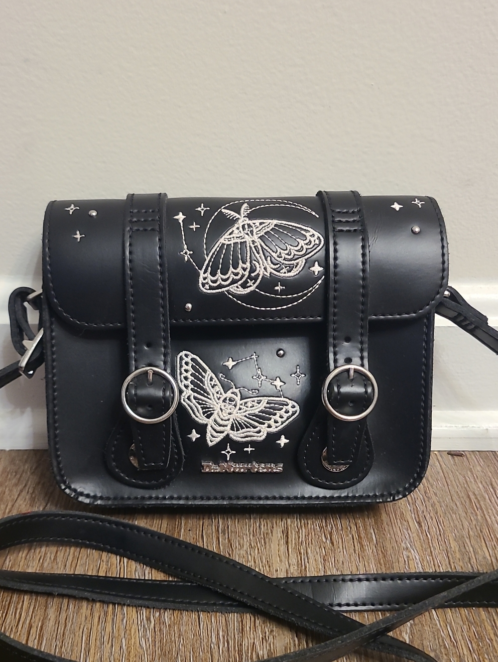 Dr Martens Moth Embellished Butterfly 7 Inch Satchel